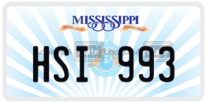 HSI993  license plate in MS
