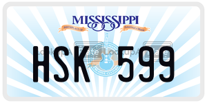 HSK599  license plate in MS