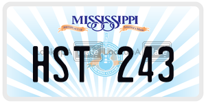 HST243  license plate in MS