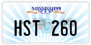 HST260  license plate in MS