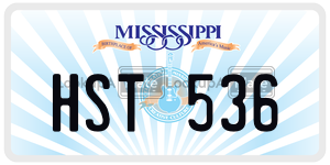 HST536  license plate in MS