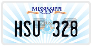 HSU328 license plate in Mississippi