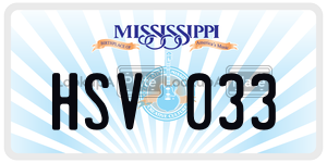 HSV033  license plate in MS