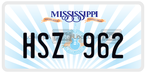 HSZ962  license plate in MS