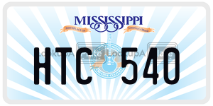 HTC540  license plate in MS
