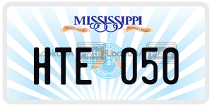HTE050  license plate in MS
