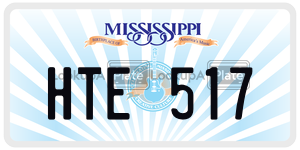 HTE517  license plate in MS