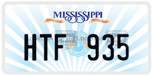 HTF935  license plate in MS