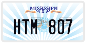 HTM807  license plate in MS