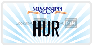 HUR  license plate in MS
