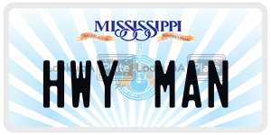 HWYMAN  license plate in MS
