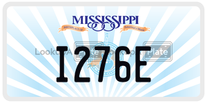 I276E  license plate in MS