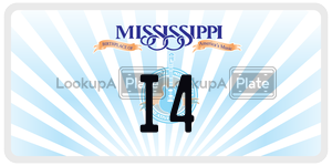 I4  license plate in MS