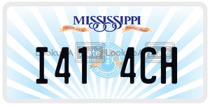 I414CH  license plate in MS