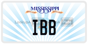 IBB  license plate in MS