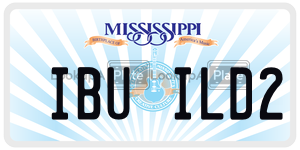 IBUILD2  license plate in MS