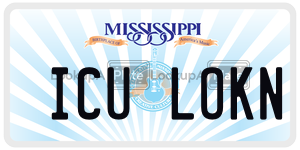 ICULOKN  license plate in MS