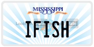 IFISH  license plate in MS