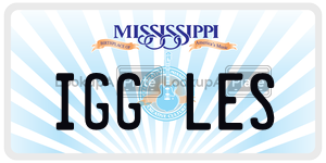 IGGLES  license plate in MS