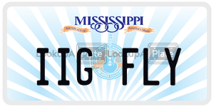 IIGFLY  license plate in MS