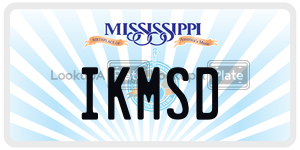 IKMSD  license plate in MS