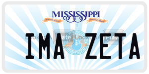 IMAZETA  license plate in MS
