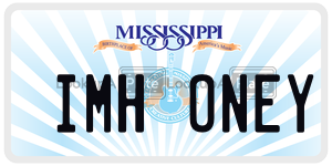 IMHONEY  license plate in MS