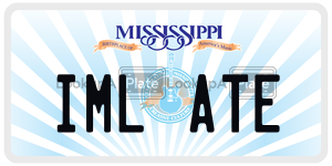 IMLATE  license plate in MS