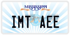 IMTAEE  license plate in MS