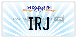 IRJ  license plate in MS