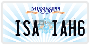 ISAIAH6  license plate in MS