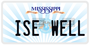 ISEWELL  license plate in MS