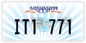 IT1771  license plate in MS