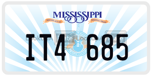 IT4685  license plate in MS