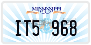 IT5968  license plate in MS