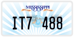 IT7488  license plate in MS