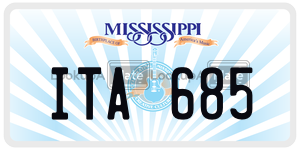 ITA685  license plate in MS