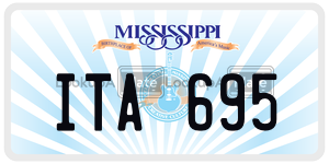 ITA695  license plate in MS