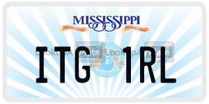 ITG1RL  license plate in MS