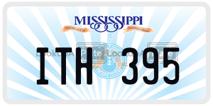 ITH395  license plate in MS