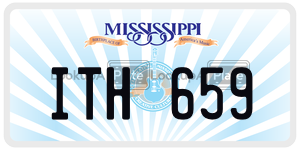 ITH659  license plate in MS