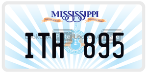 ITH895  license plate in MS