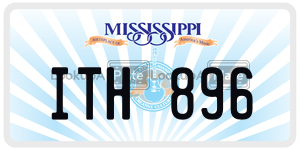 ITH896  license plate in MS