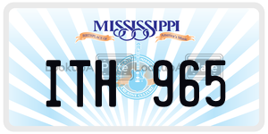 ITH965  license plate in MS
