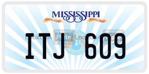 ITJ609  license plate in MS