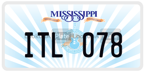 ITL078  license plate in MS
