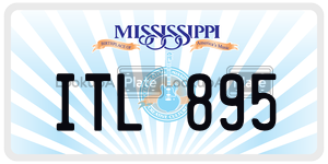 ITL895  license plate in MS
