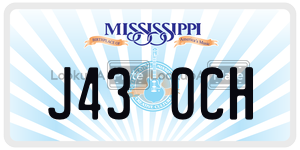 J430CH  license plate in MS