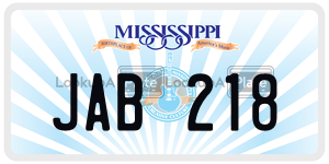JAB218  license plate in MS