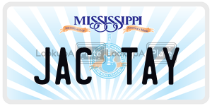 JACTAY  license plate in MS
